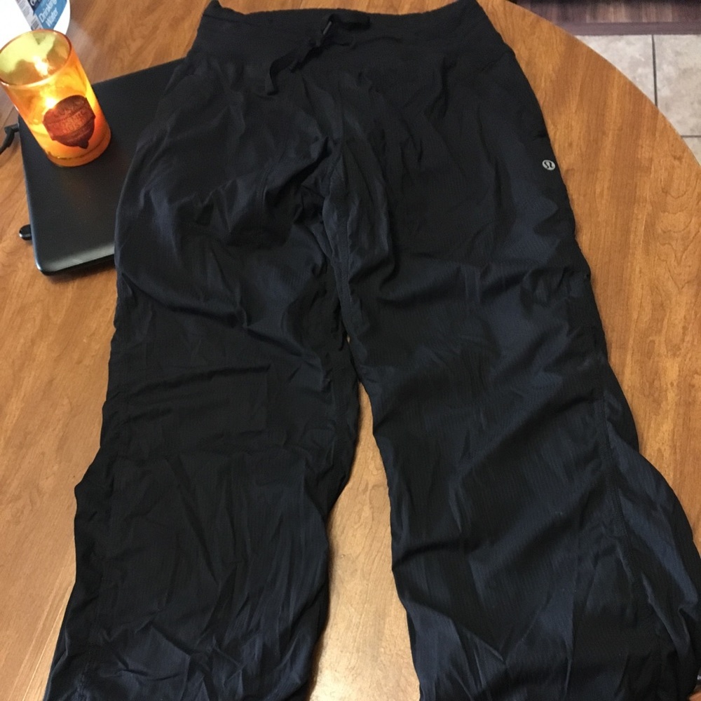 LuluLemon lined studio pants black